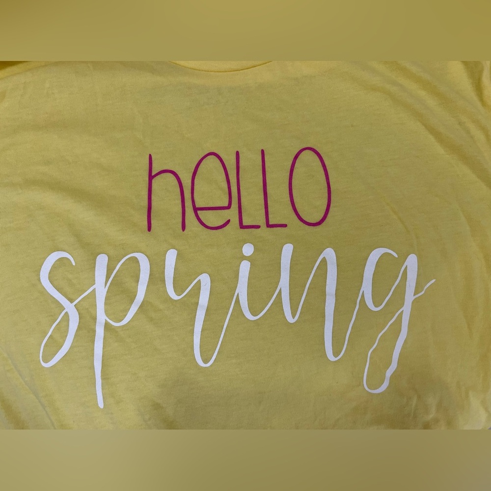 Bella Canvas “Hello Spring” Top - Picture 2 of 4